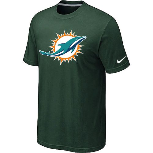 Nike Miami Dolphins Sideline Legend Authentic Logo Dri-FIT NFL T-Shirt - Dark Green